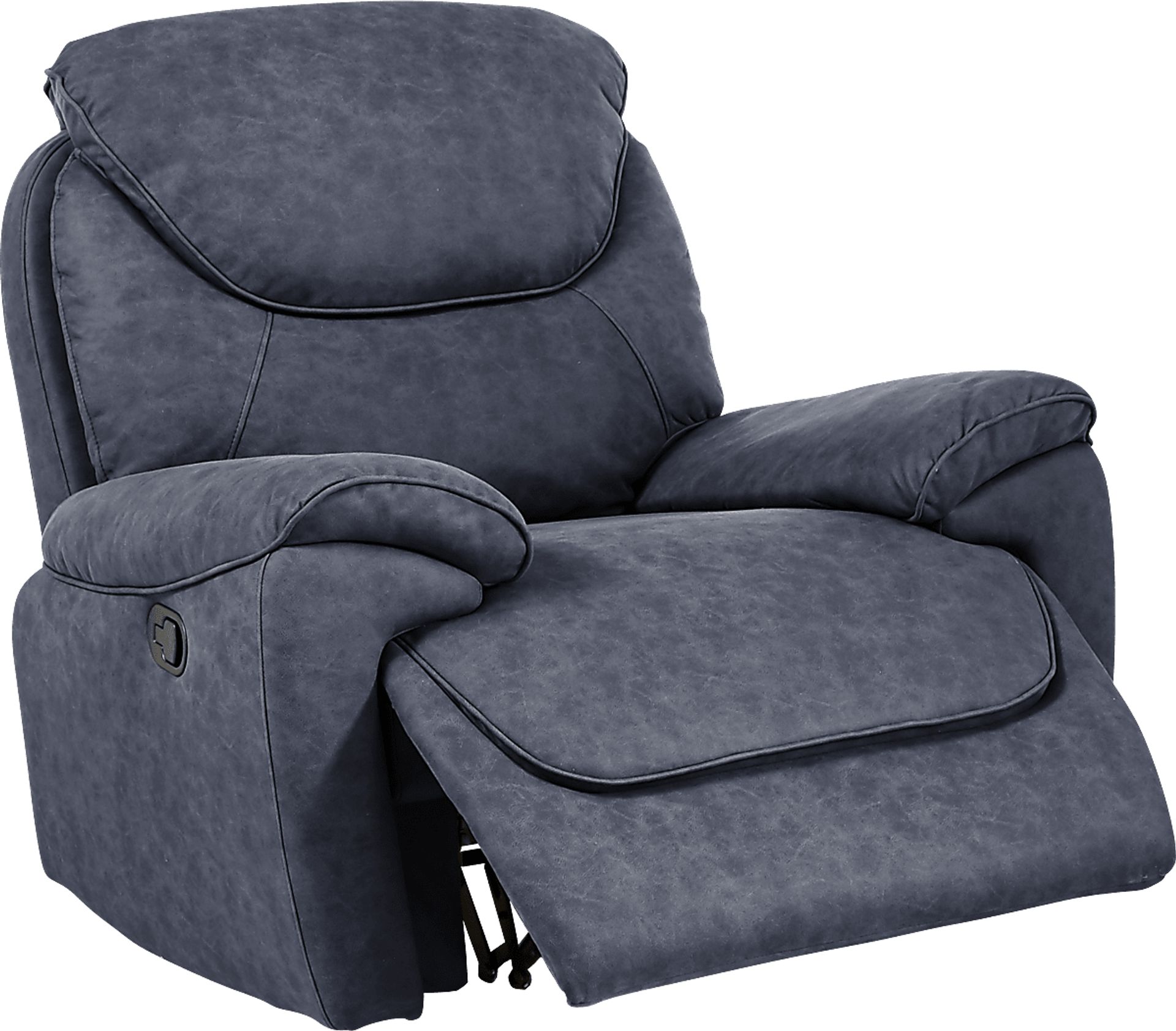 South Brook Blue Glider Recliner - Image 2