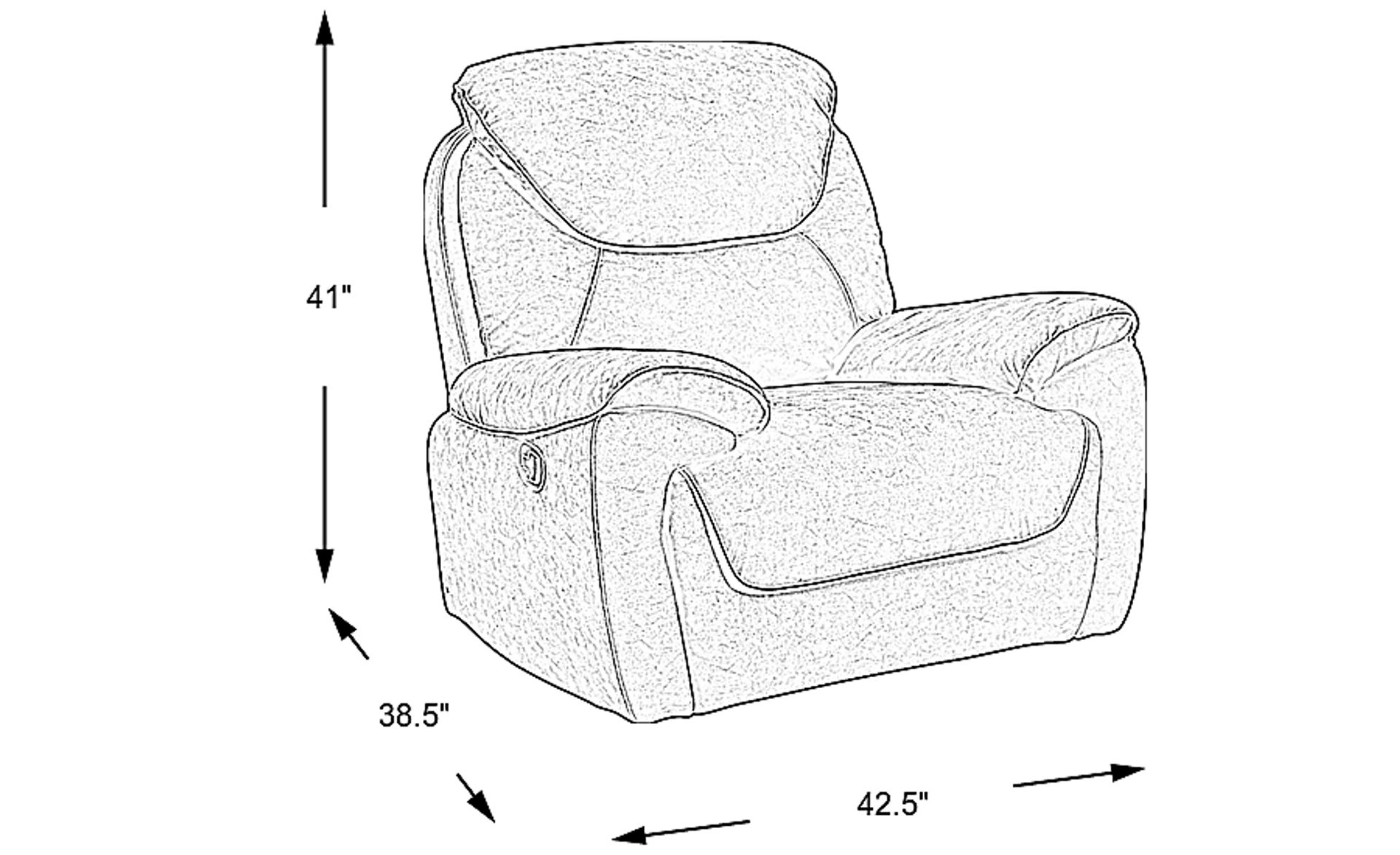 Dimension Image. Please refer to the Dimension Tab on this page for dimension details.