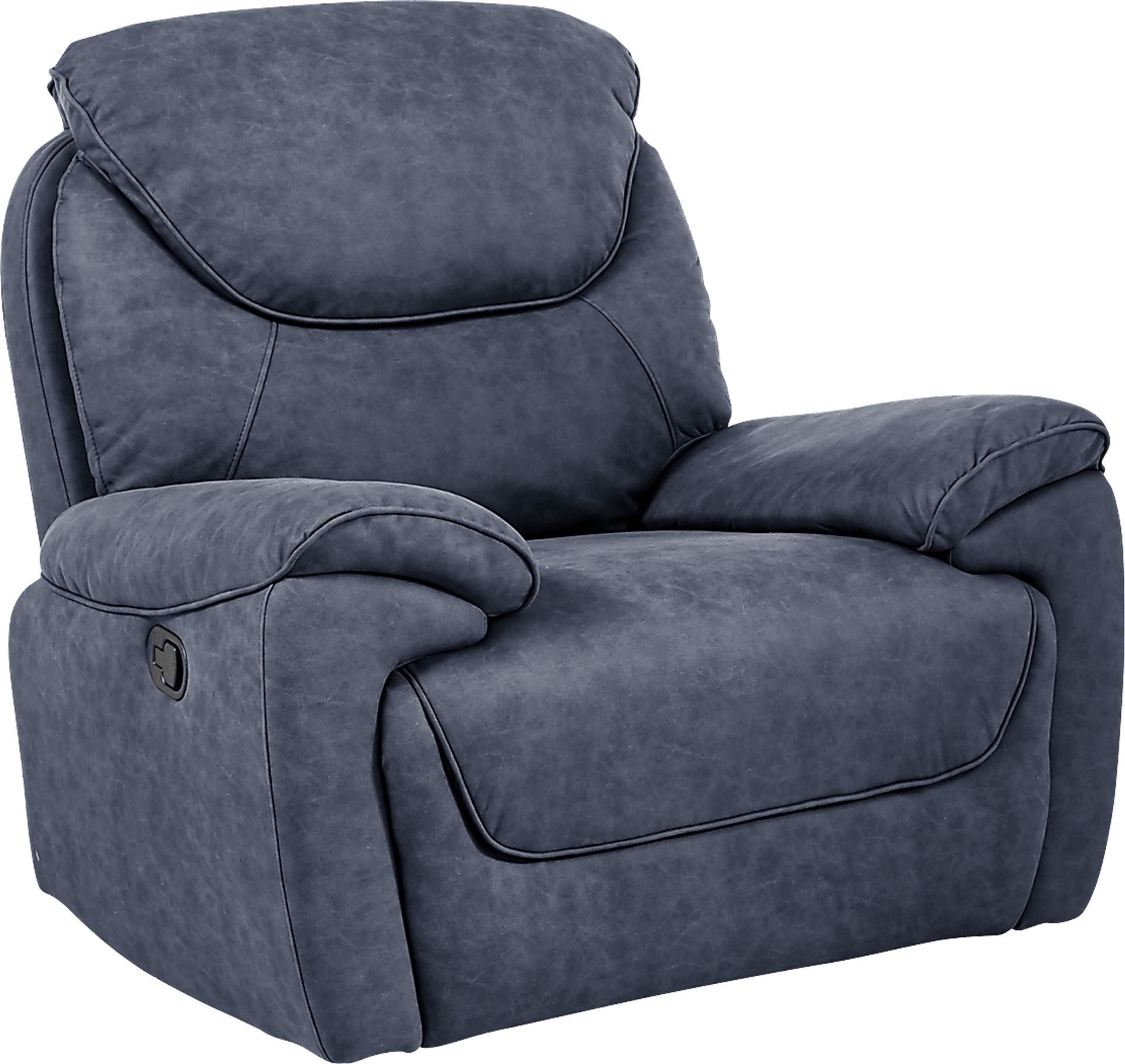 South Brook Blue Glider Recliner - Image 1