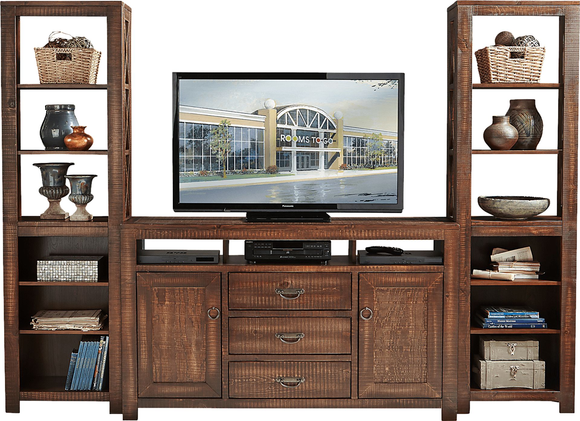 South Creek Brown 3 Pc Wall Unit - Image 1