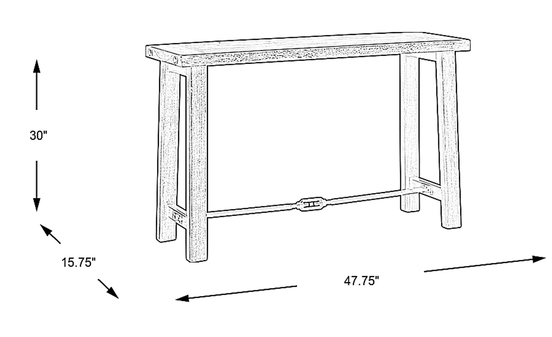 Dimension Image. Please refer to the Dimension Tab on this page for dimension details.