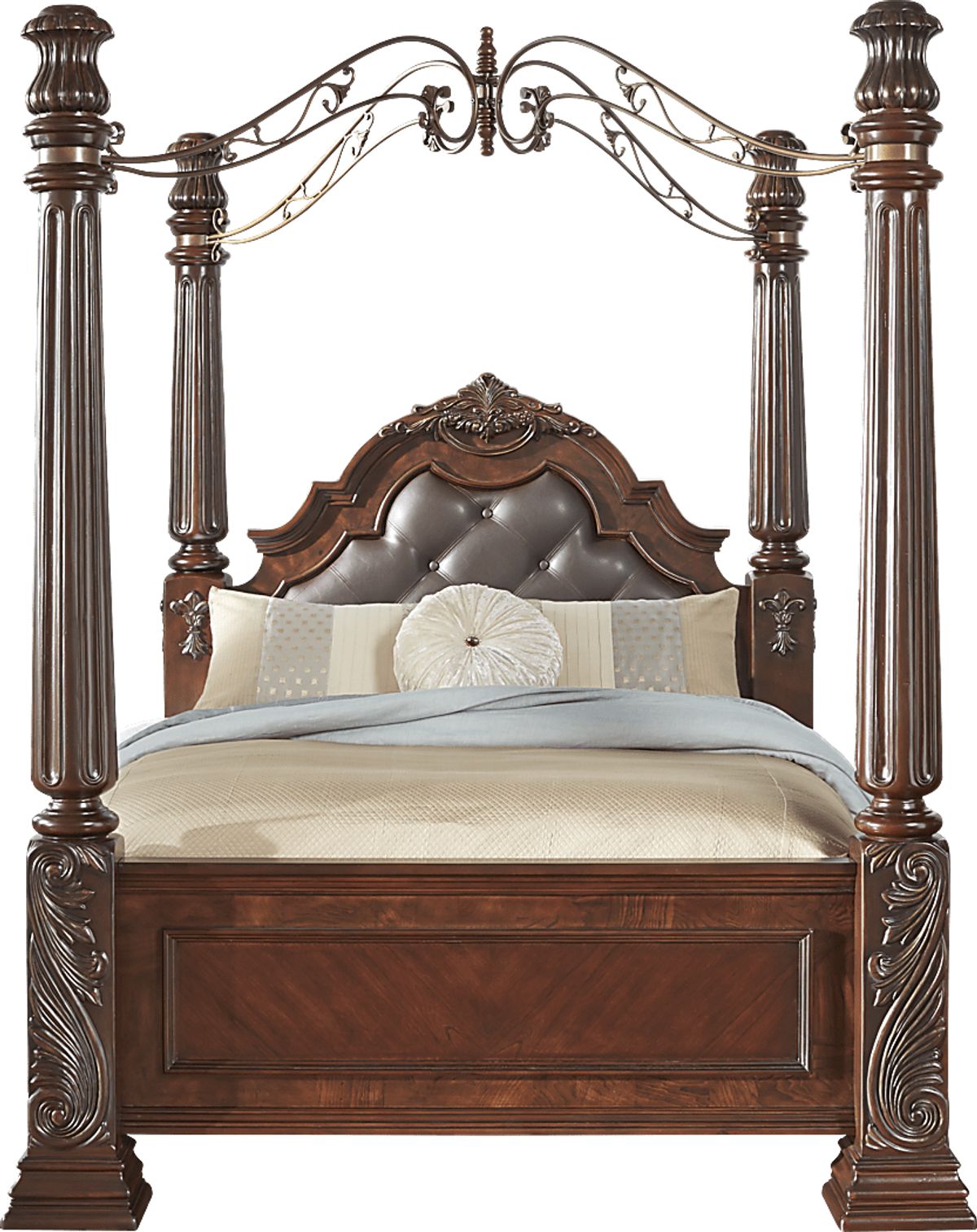 Southampton 9 Pc Walnut Dark Wood Queen Bedroom Set