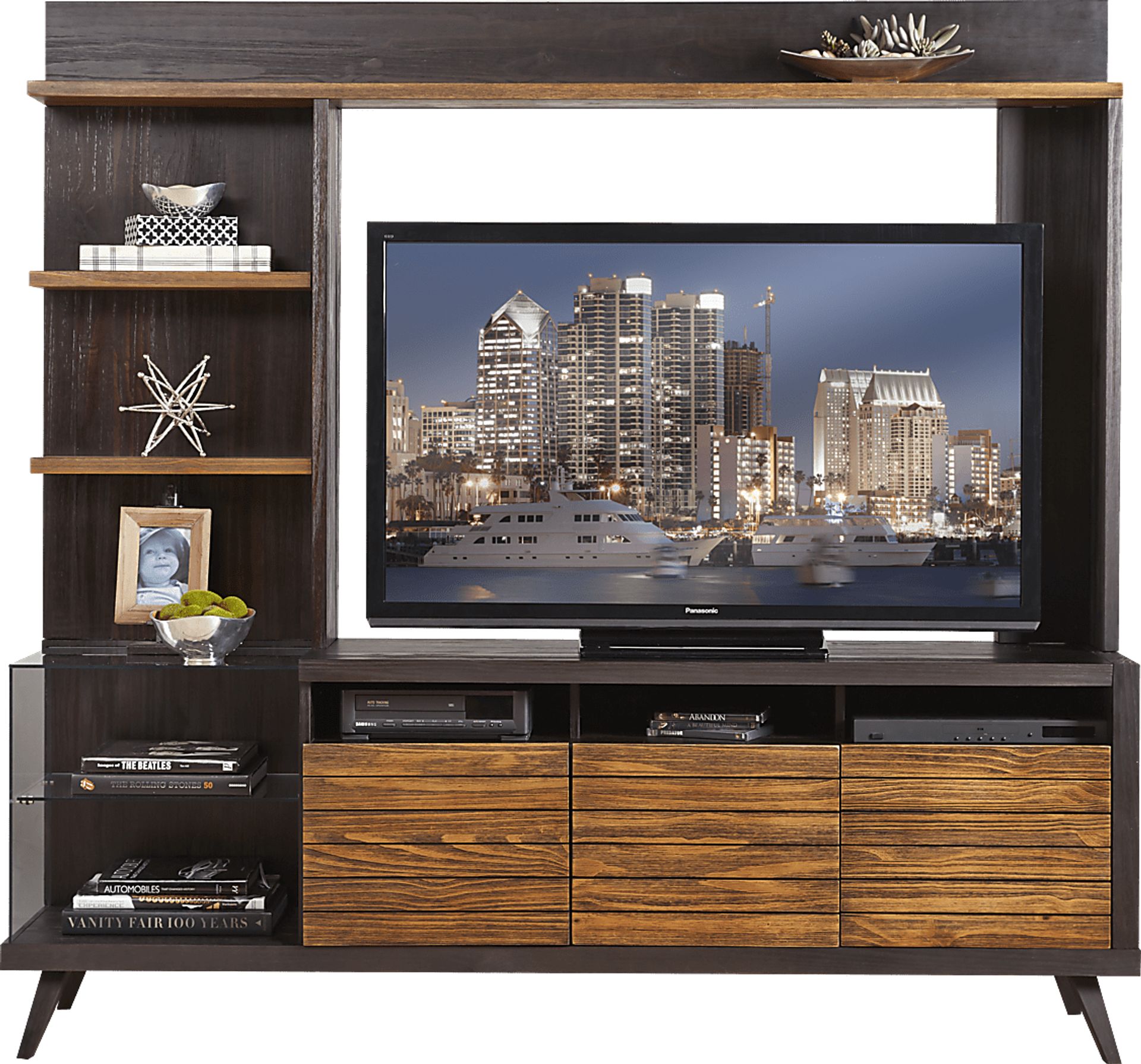 Southfield 2 Pc Espresso Wall Unit - Image 1