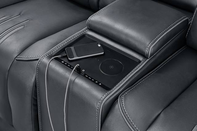 Southlake Navy 7 Pc Triple Power Reclining Living Room - Thumbnail - Image 10