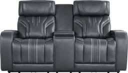 triple power console loveseat with audio