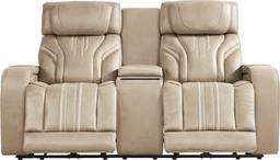 triple power console loveseat with audio