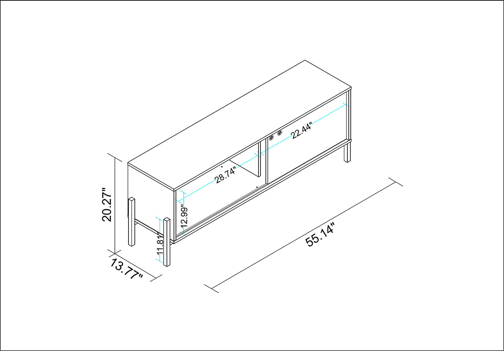 Southmont 55 in. White Console - Image 7