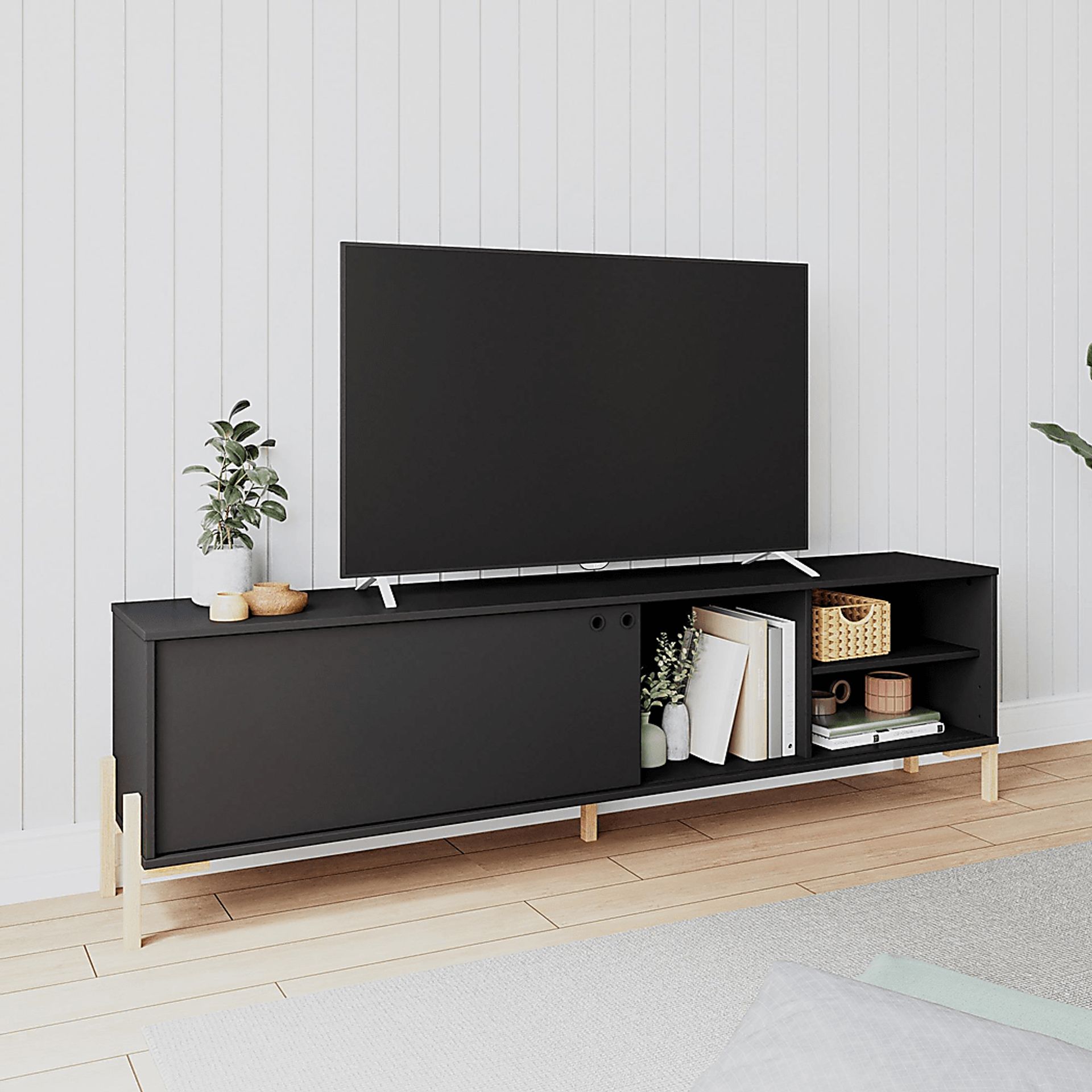 Southmont Black 73 in. Console - Image 2