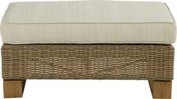 Tan Outdoor Ottoman