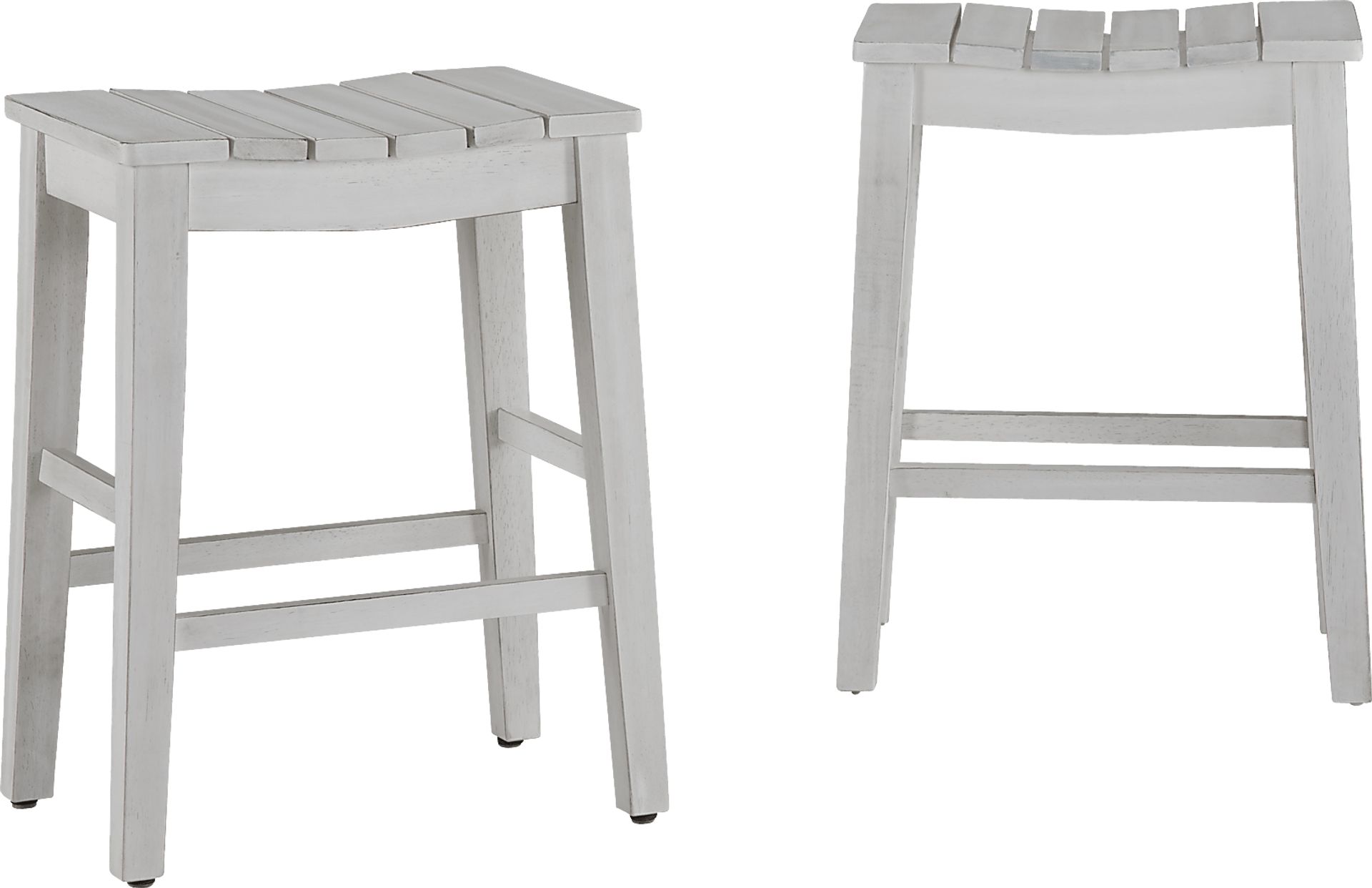 Southrun White Counter Stool, Set of 2 - Image 1
