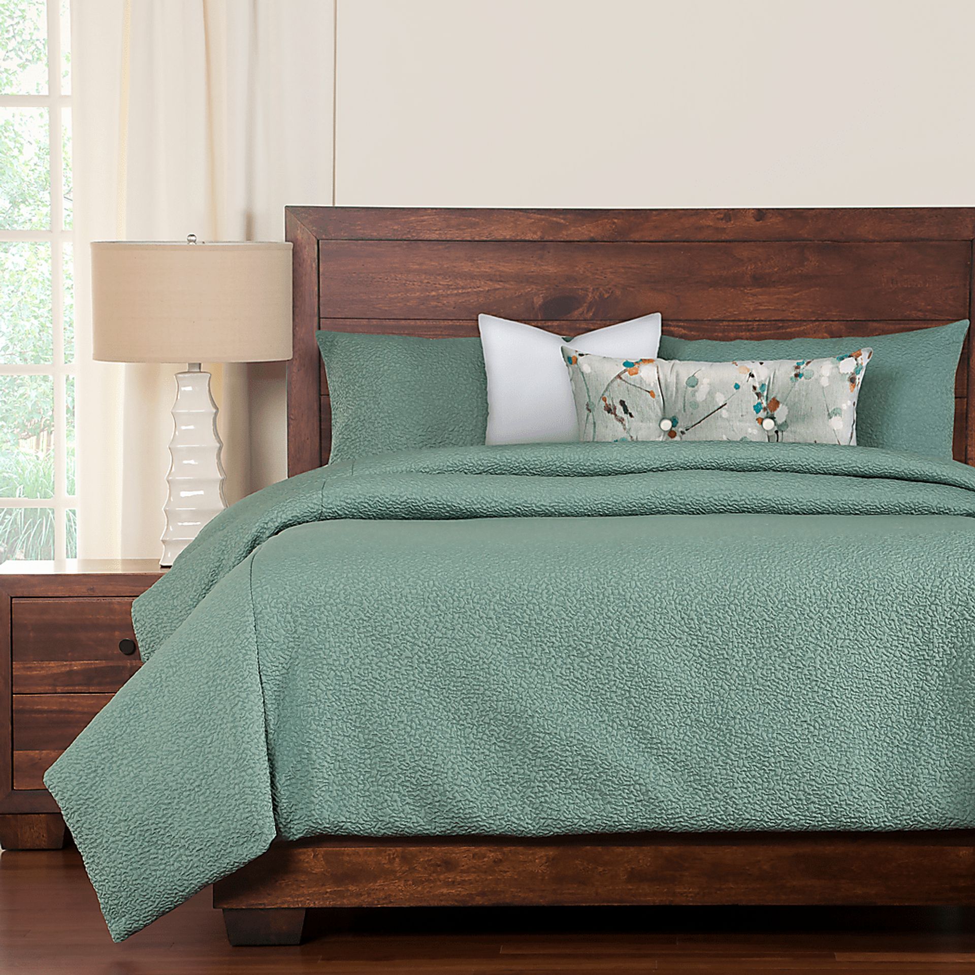 Southway Blue 6 Pc Queen Duvet Set - Image 1