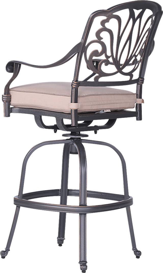 Sovana Gunmetal 5 Pc Outdoor Round Bar Height Dining Set - Thumbnail - Image 6