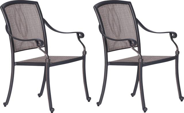 Sovana Gunmetal 5 Pc Outdoor Round Dining Set - Thumbnail - Image 2