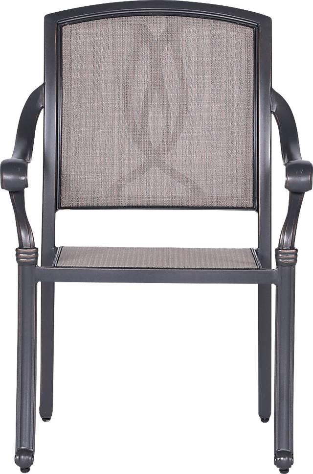 Sovana Gunmetal 5 Pc Outdoor Round Dining Set - Thumbnail - Image 3