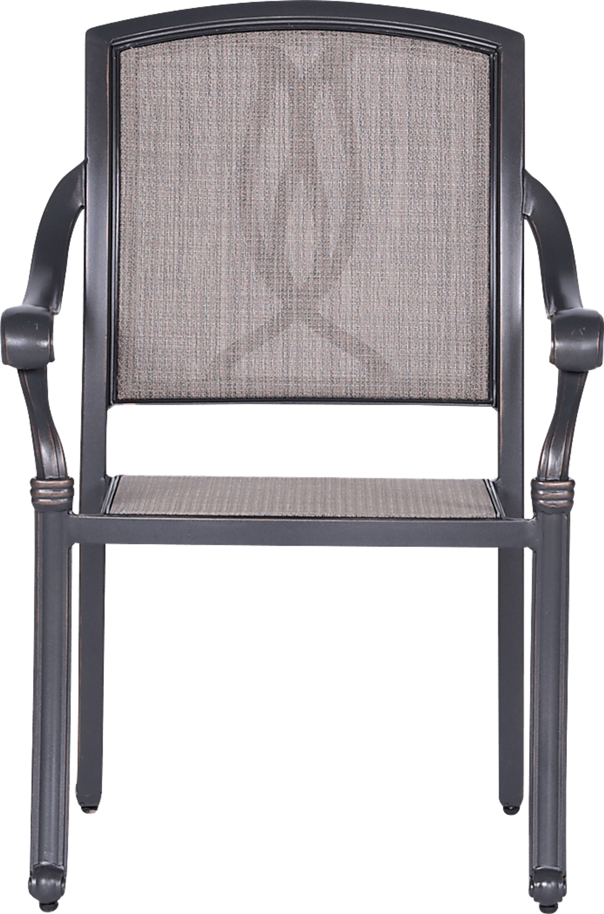 Sovana Gunmetal 5 Pc Outdoor Round Dining Set - Image 3