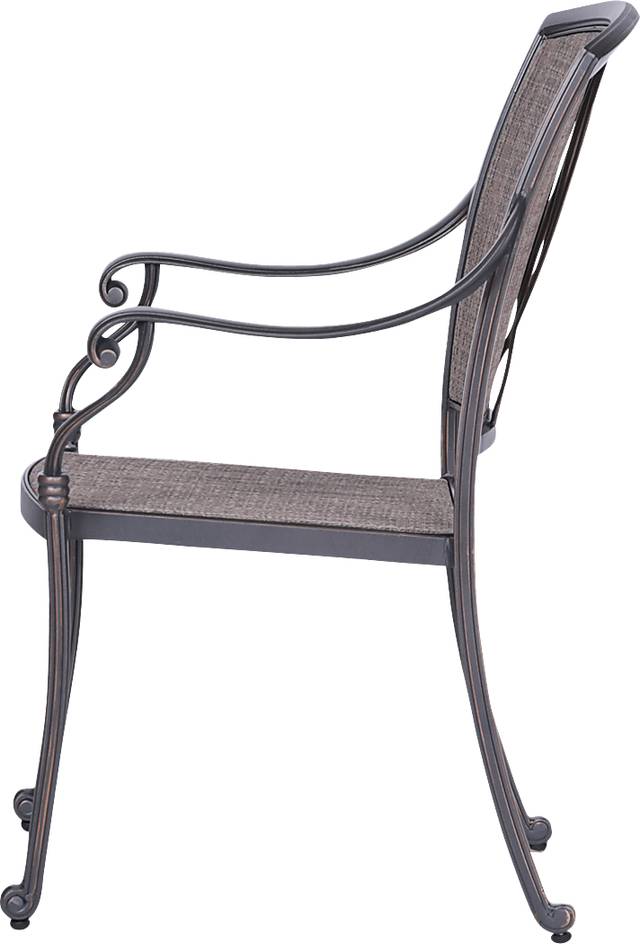 Sovana Gunmetal 5 Pc Outdoor Round Dining Set - Thumbnail - Image 5