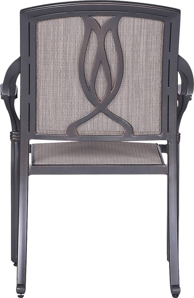 Sovana Gunmetal 5 Pc Outdoor Round Dining Set - Thumbnail - Image 7
