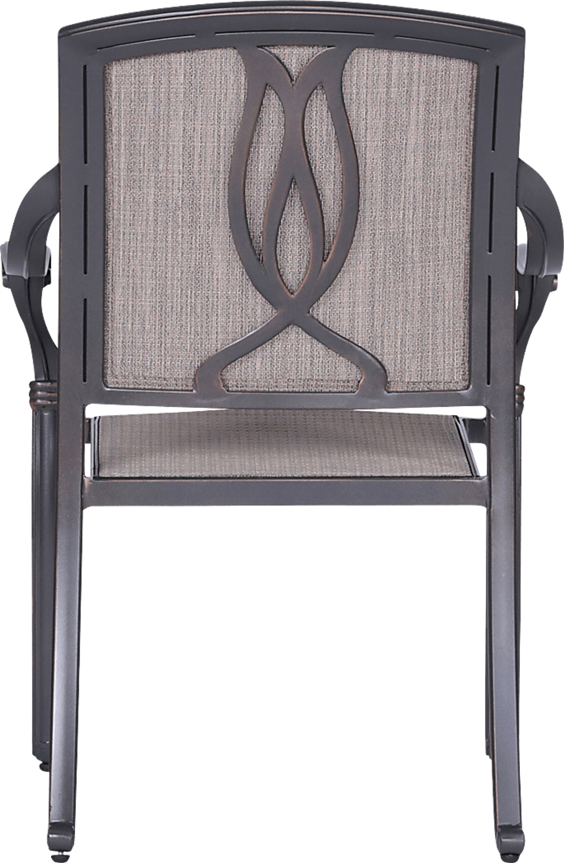 Sovana Gunmetal 5 Pc Outdoor Round Dining Set - Image 7