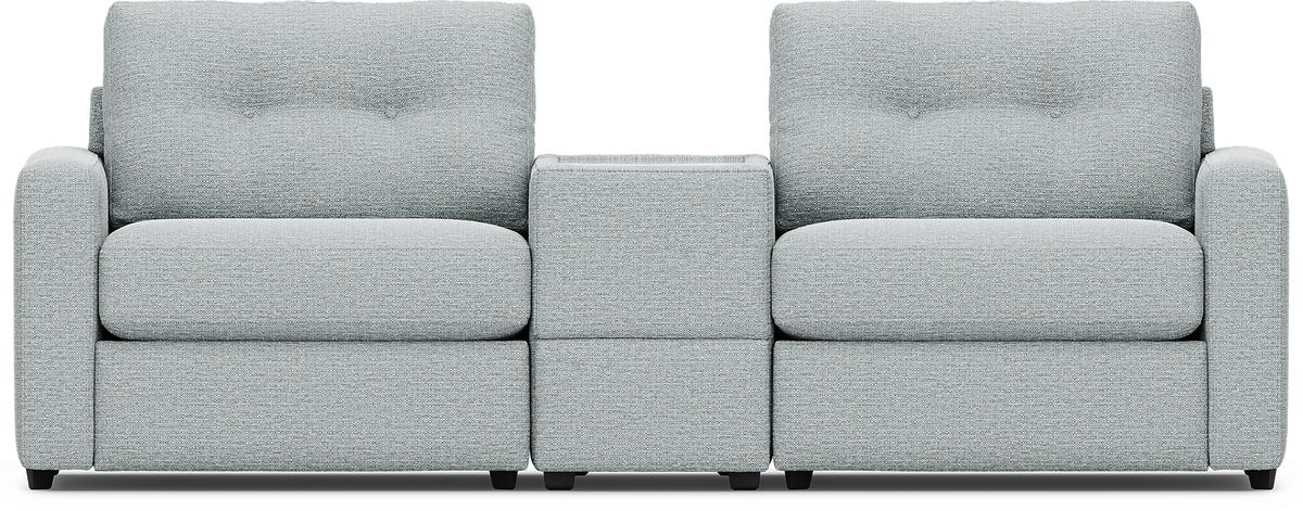 Drew & Jonathan Modularone Spa Blue Luxeguard Performance Fabric ...