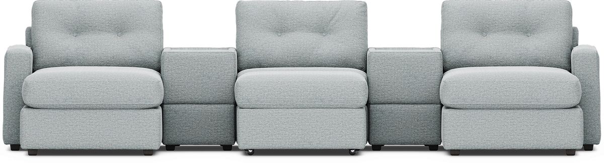 Drew & Jonathan Modularone Spa Blue Luxeguard Performance Fabric ...