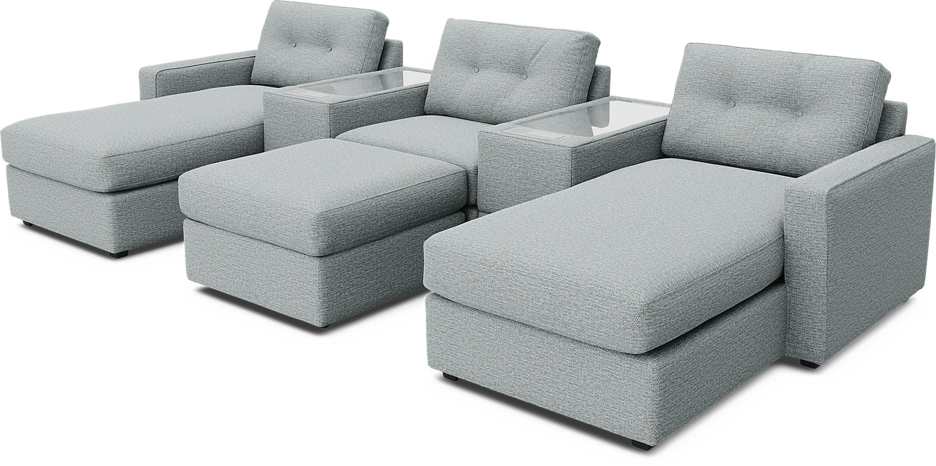 Spa 6 Pc ModularOne with Media Consoles - Image 1