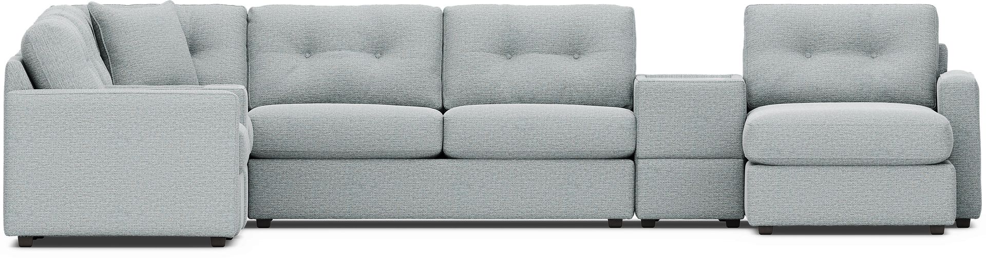 Spa 7 Pc ModularOne Gel Foam Sleeper with Media Consoles - Image 5