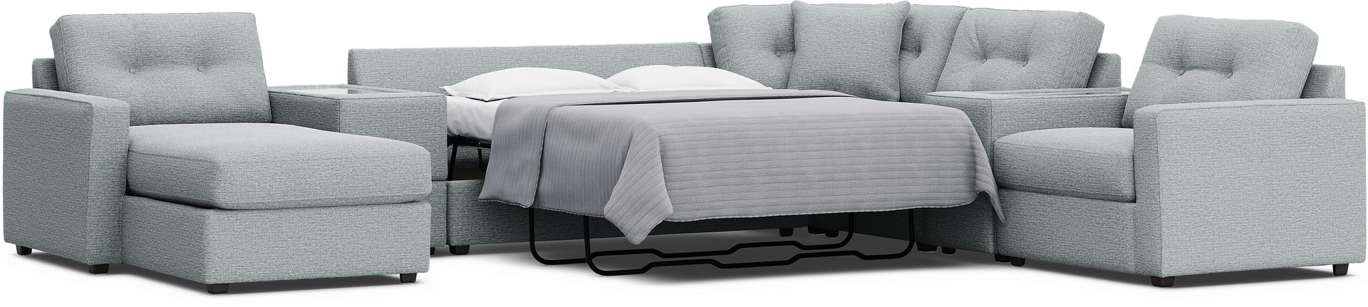 Spa 7 Pc ModularOne Gel Foam Sleeper - Image 4