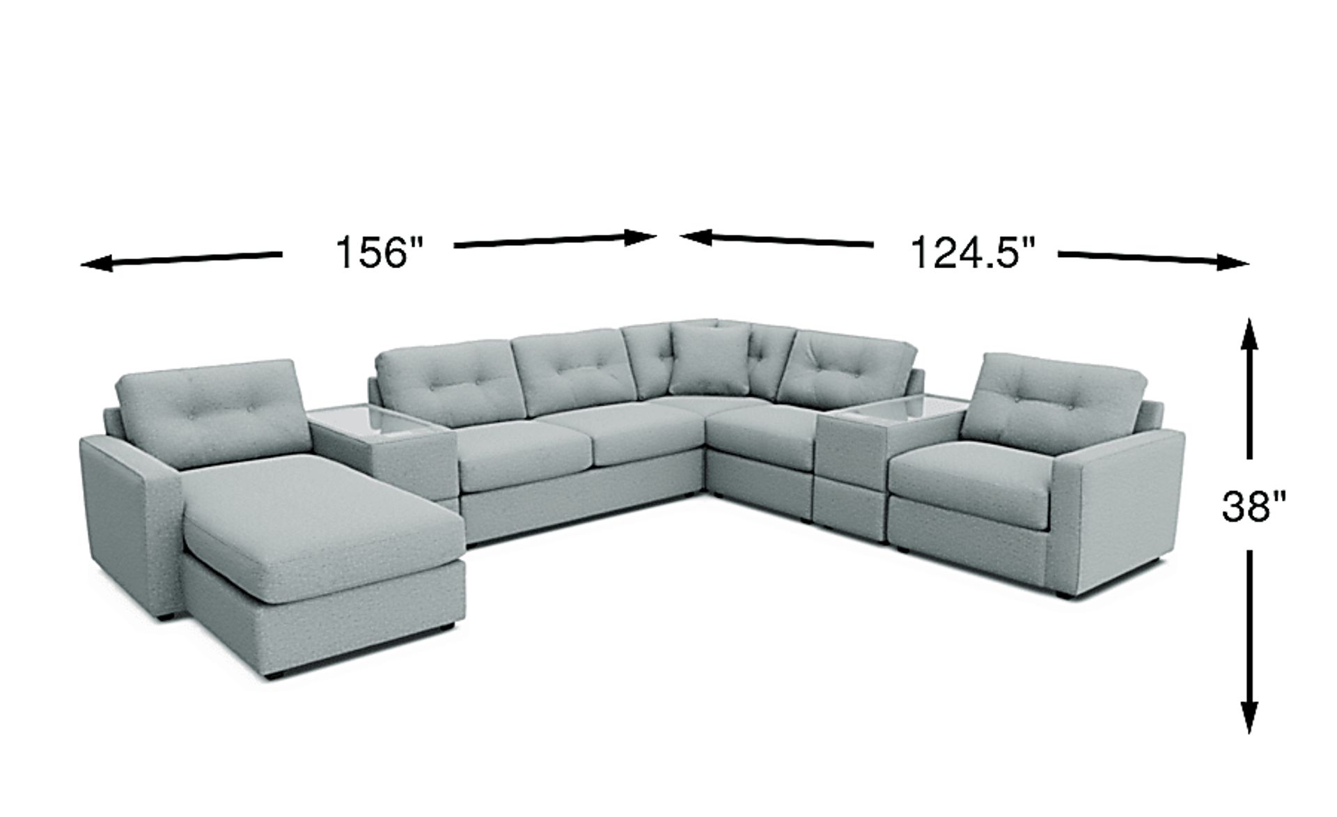 Dimension Image. Please refer to the Dimension Tab on this page for dimension details.