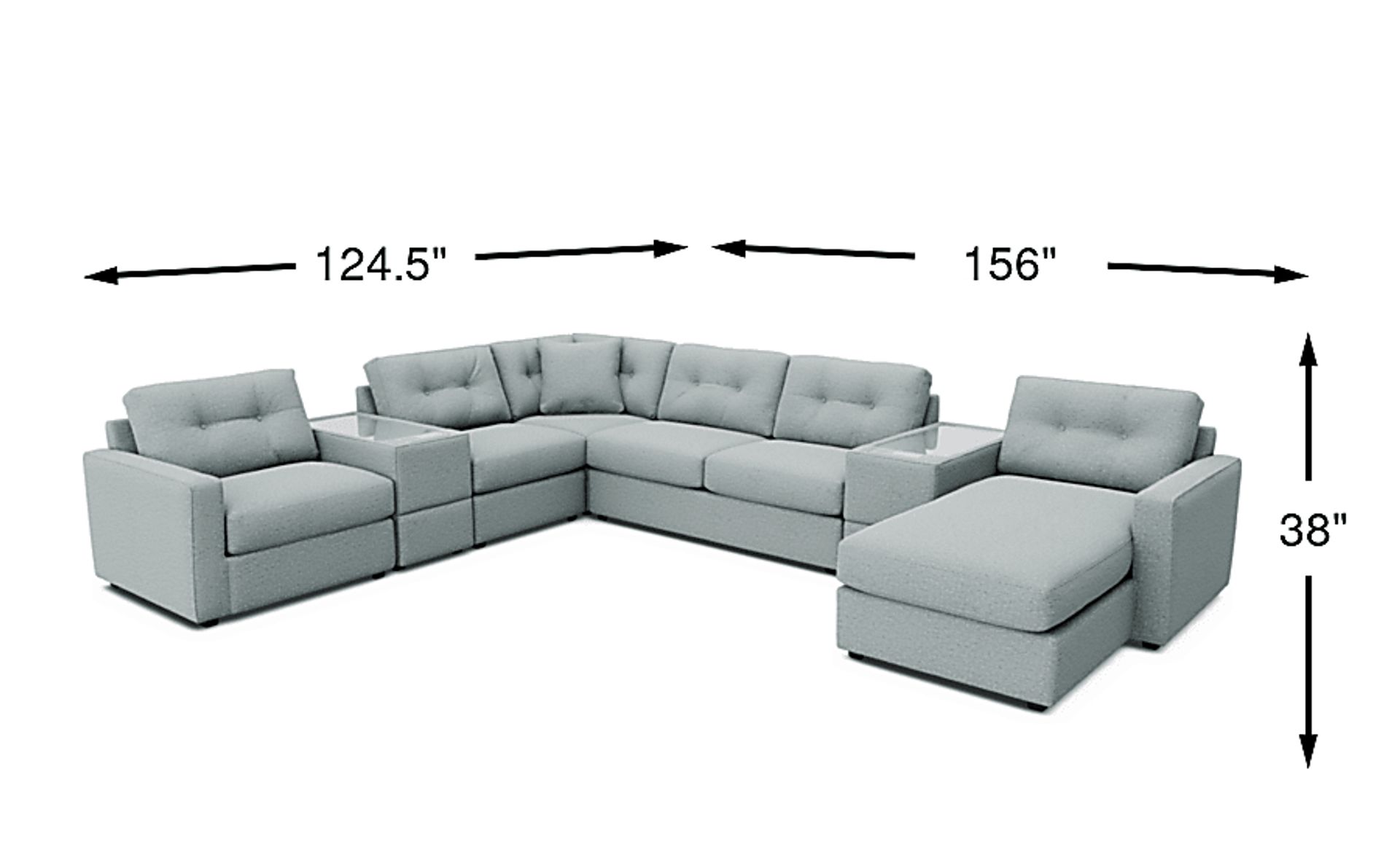 Dimension Image. Please refer to the Dimension Tab on this page for dimension details.