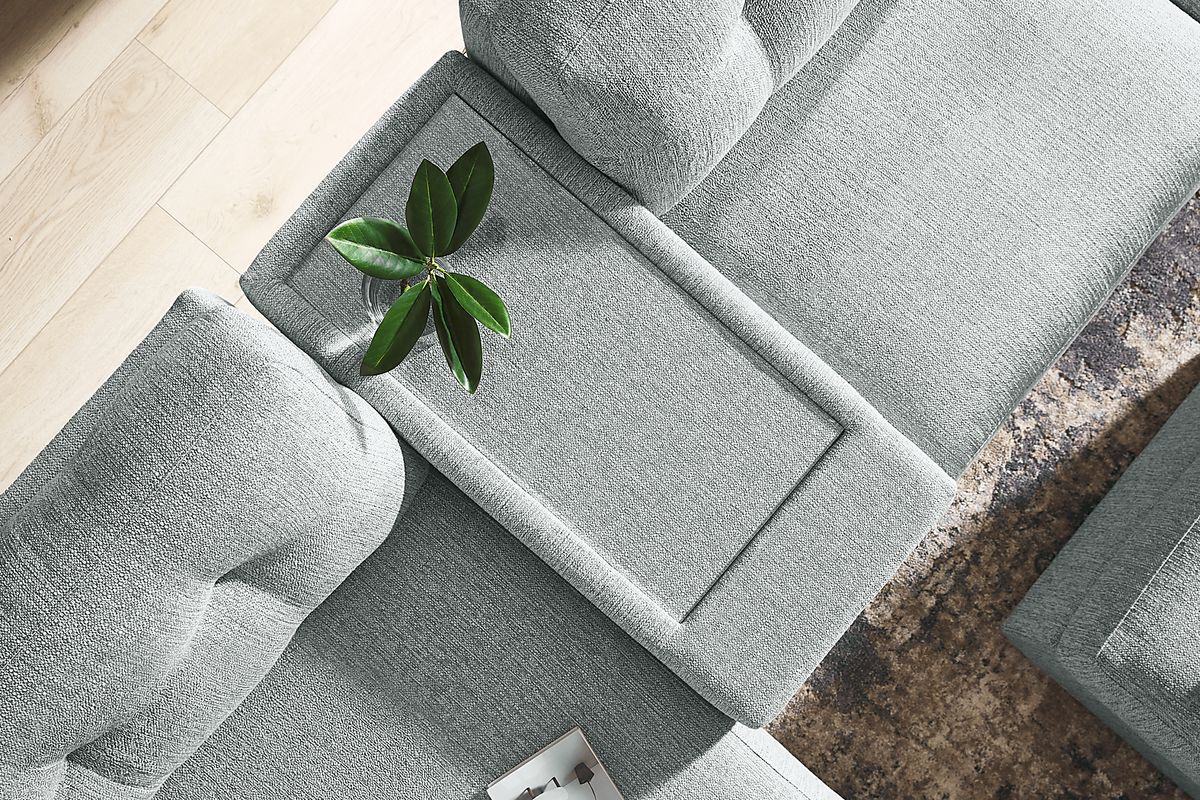 Drew & Jonathan Modularone Spa Blue Luxeguard Performance Fabric ...