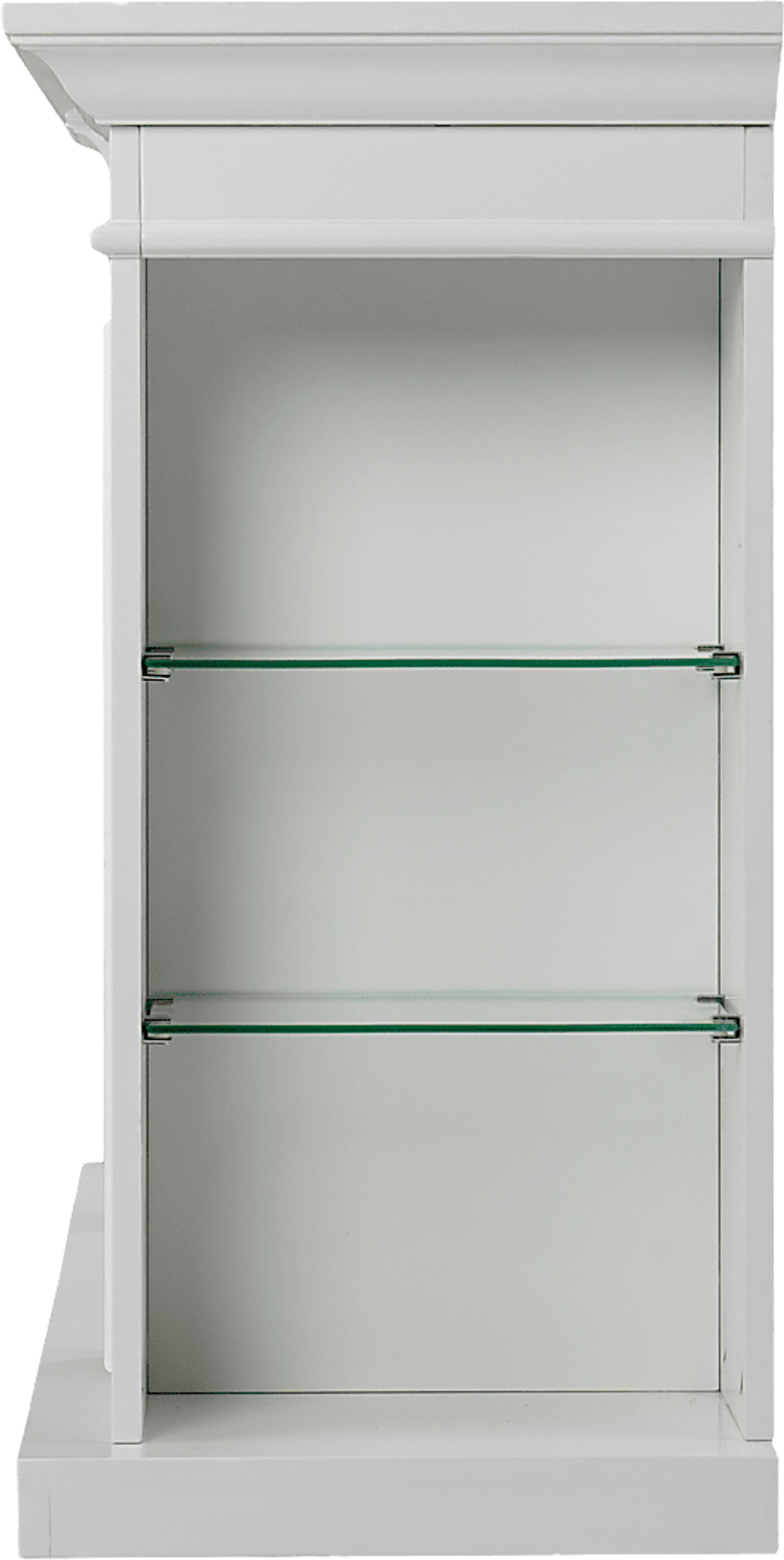 Spandera II White 55 in. Console With Electric Log Fireplace - Image 2
