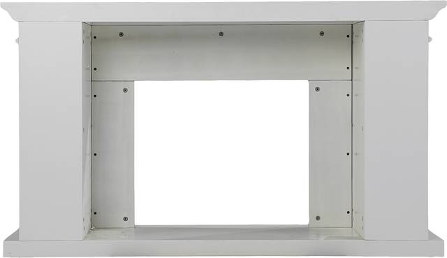 Spandera II White 55 in. Console With Electric Log Fireplace - Thumbnail - Image 3
