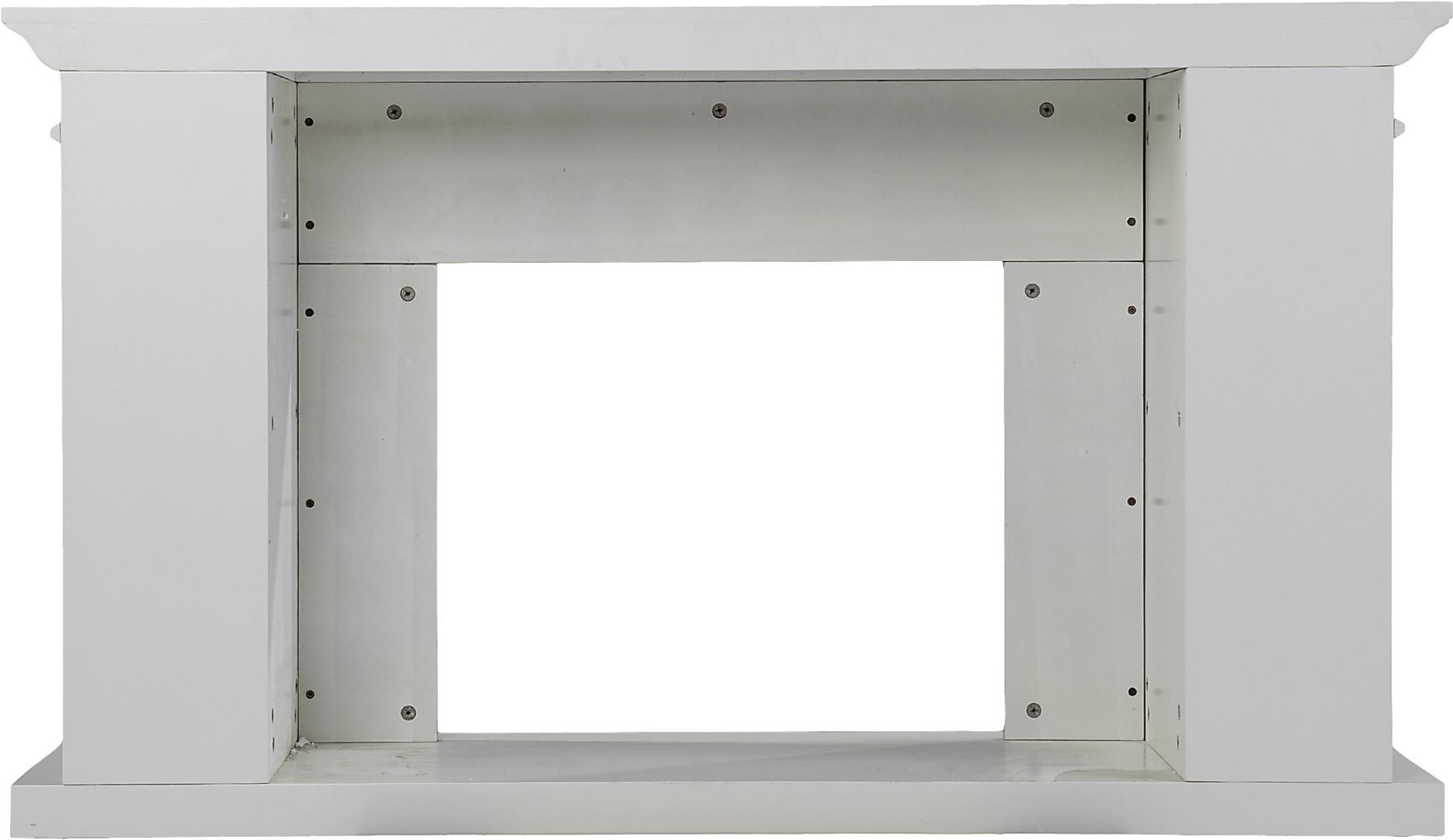 Spandera II White 55 in. Console With Electric Log Fireplace - Image 3