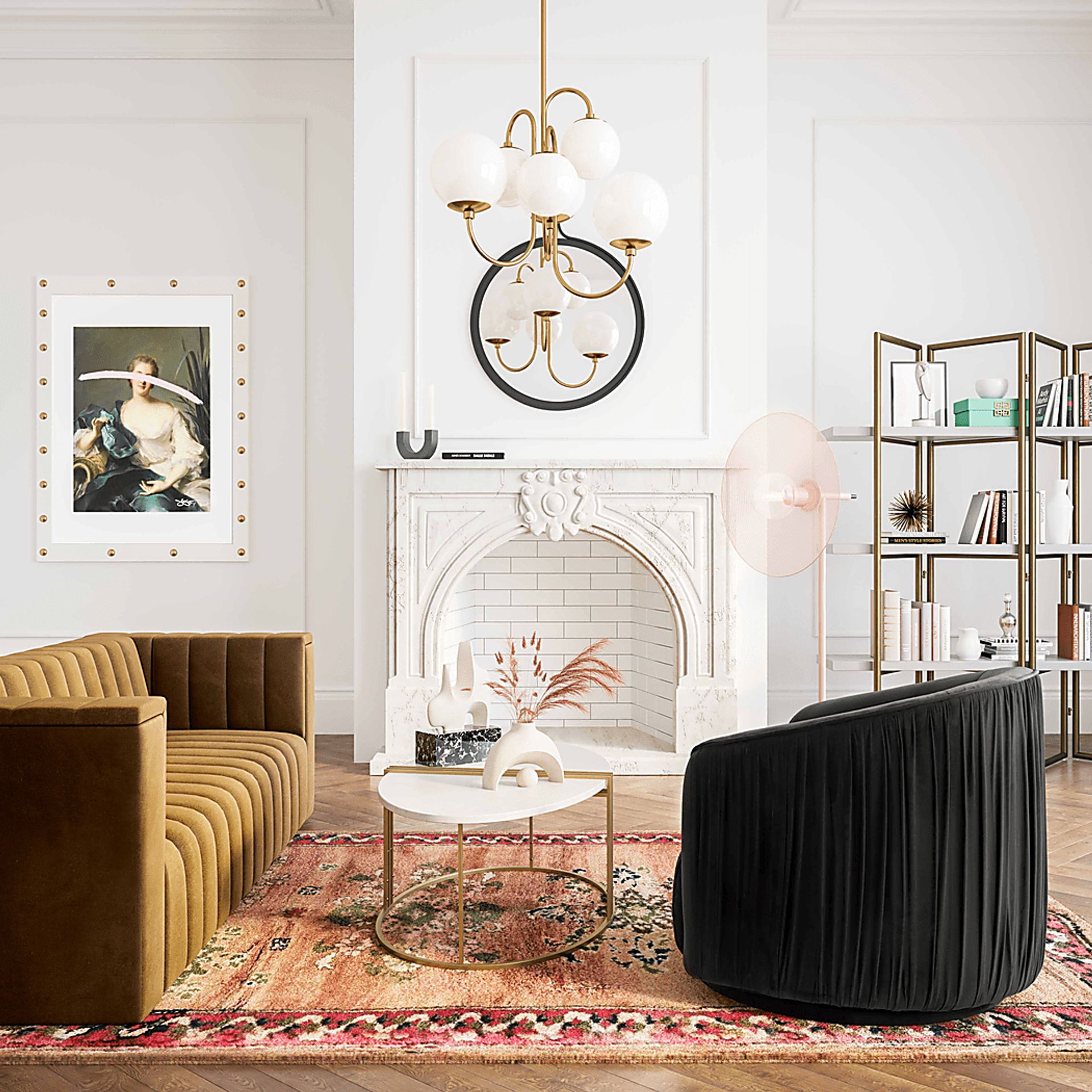 Spandra Black Accent Chair - Image 8