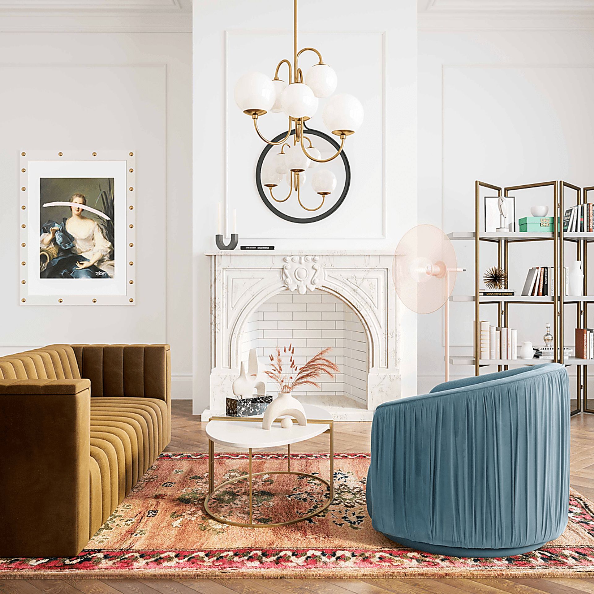 Spandra Blue Accent Chair - Image 8