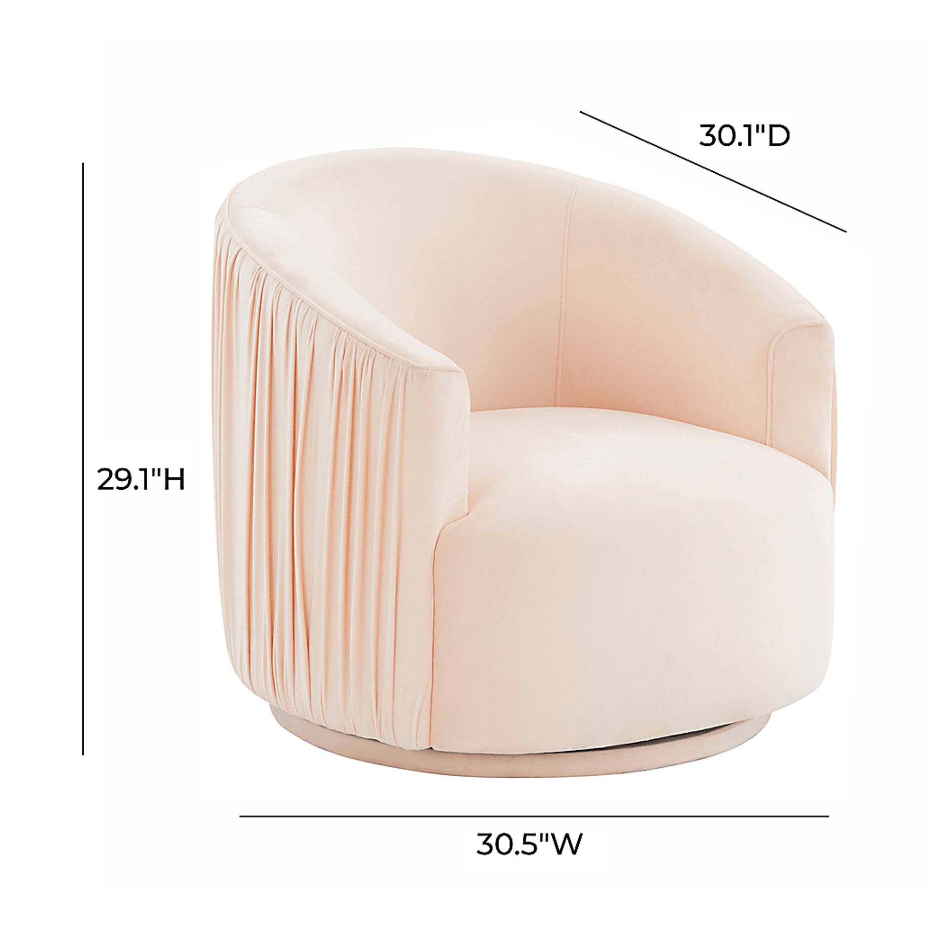 Spandra Blush Accent Chair - Image 7