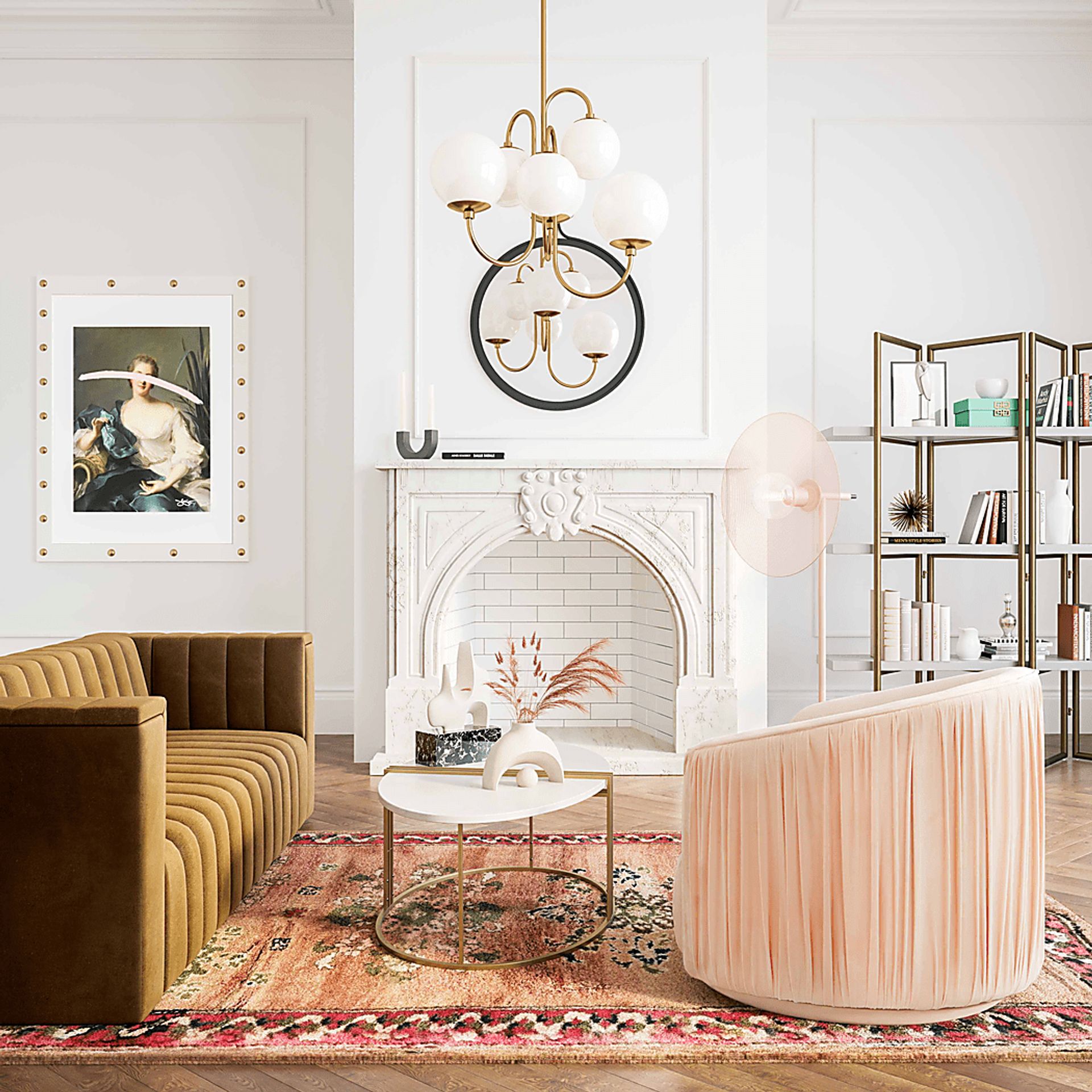 Spandra Blush Accent Chair - Image 8