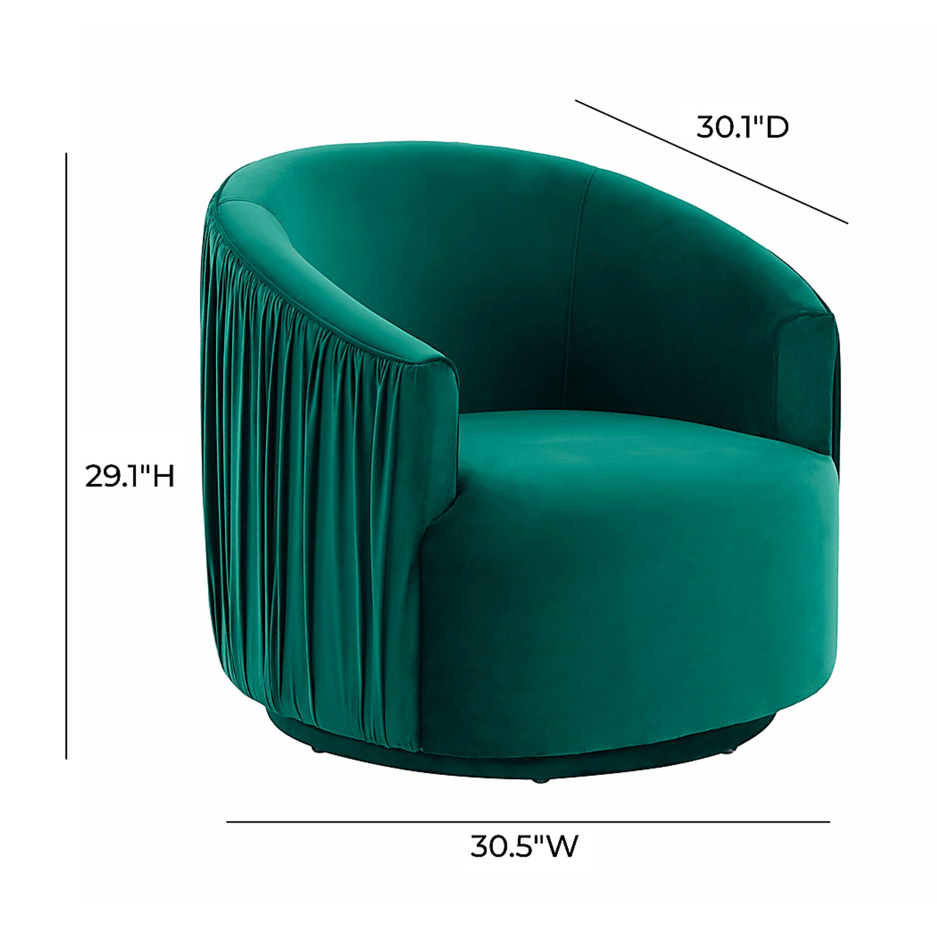 Spandra Green Accent Chair - Image 7