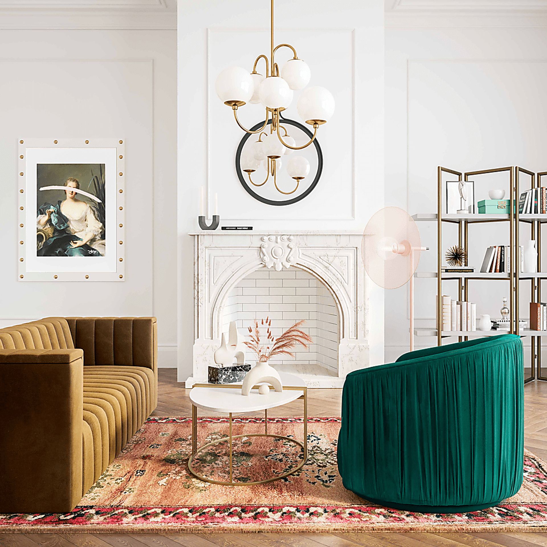 Spandra Green Accent Chair - Image 8