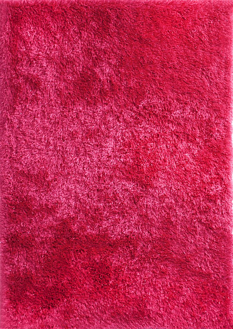 Sparkle Shag Hot Pink 4' x 6' Rug Rooms To Go