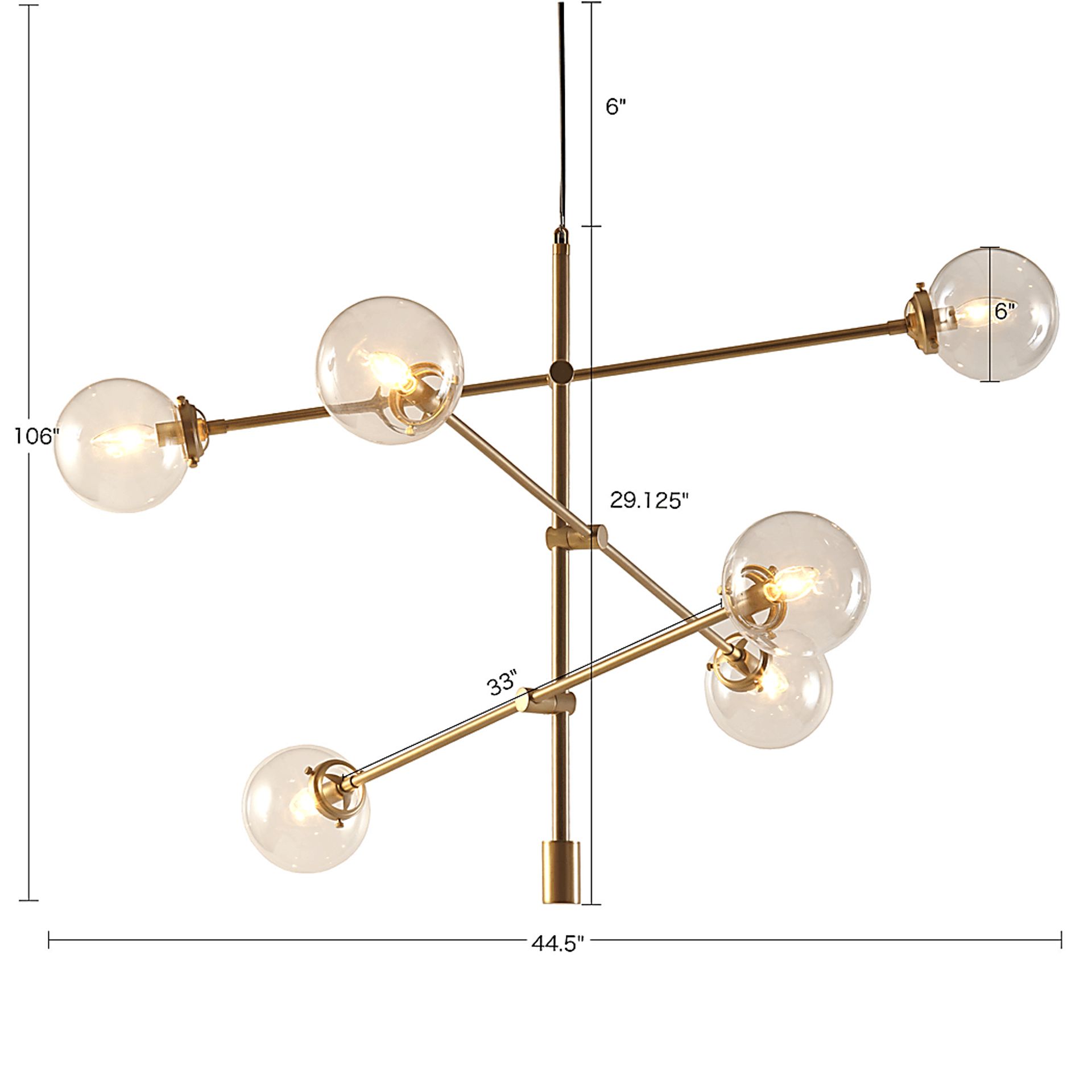 Sparks Nest Gold Chandelier - Image 5