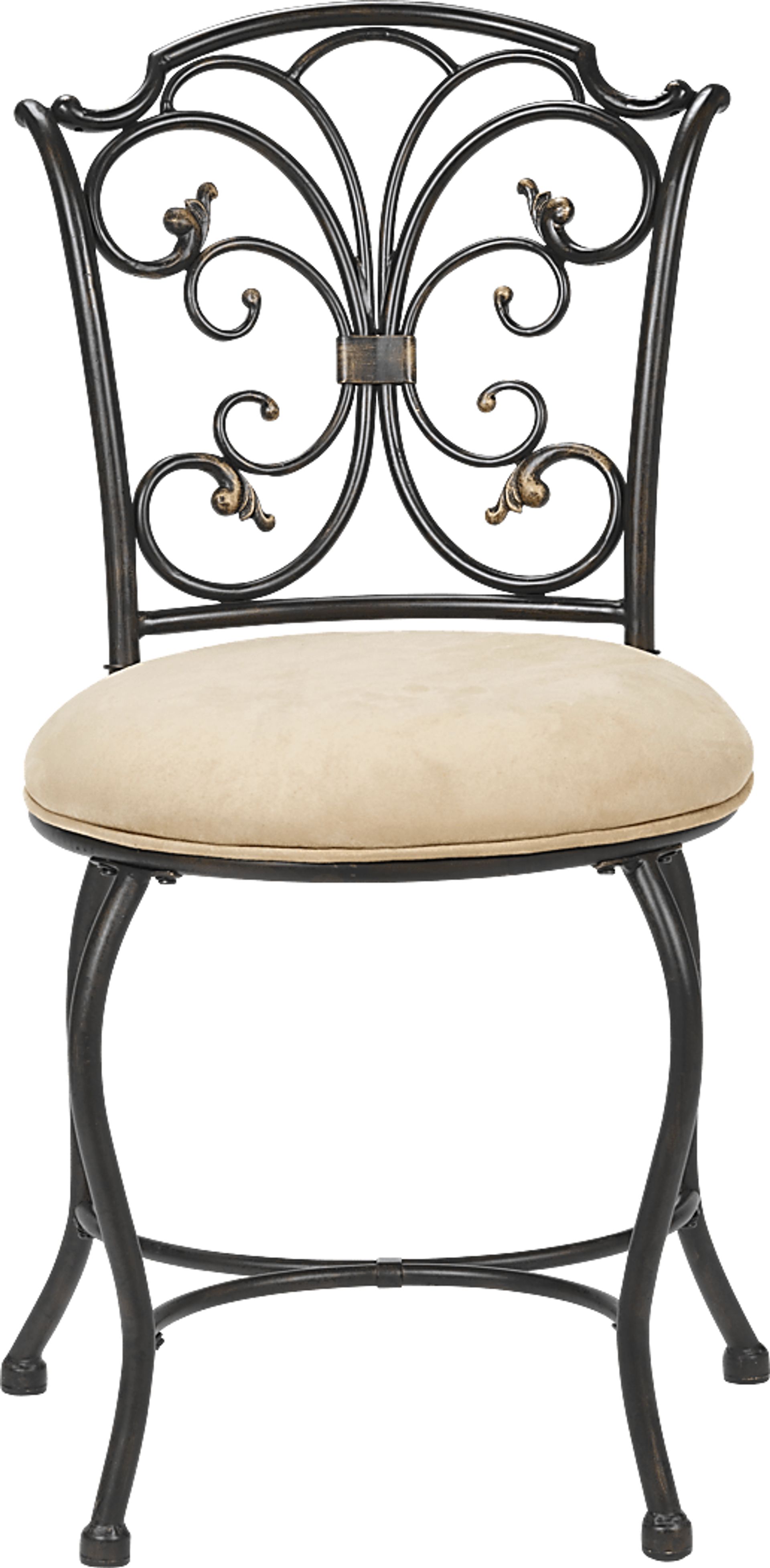 Sparta Beige Vanity Stool - Image 1
