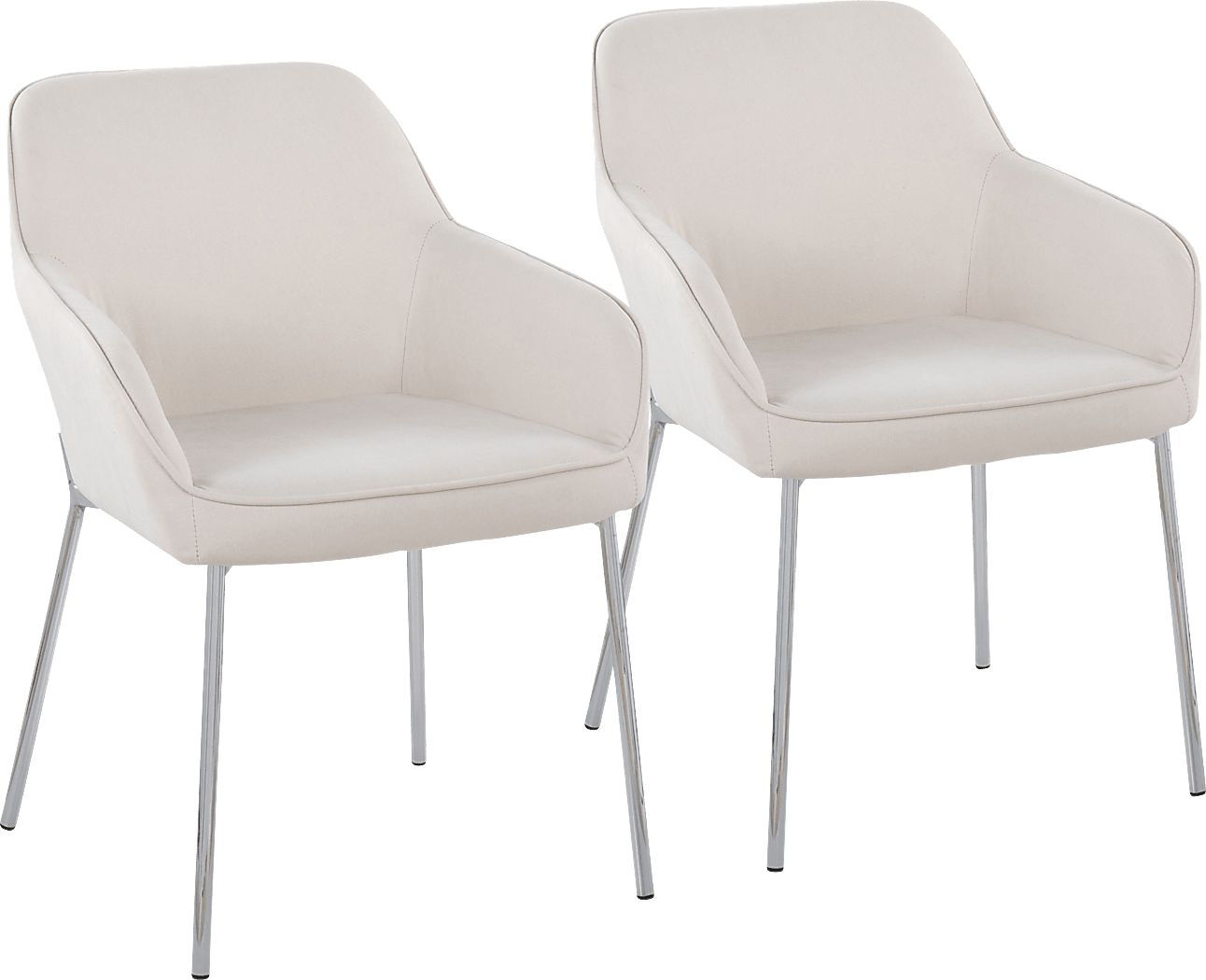Speirit II Cream Arm Chair, Set of 2