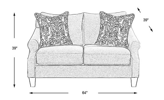 Dimension Image. Please refer to the Dimension Tab on this page for dimension details.