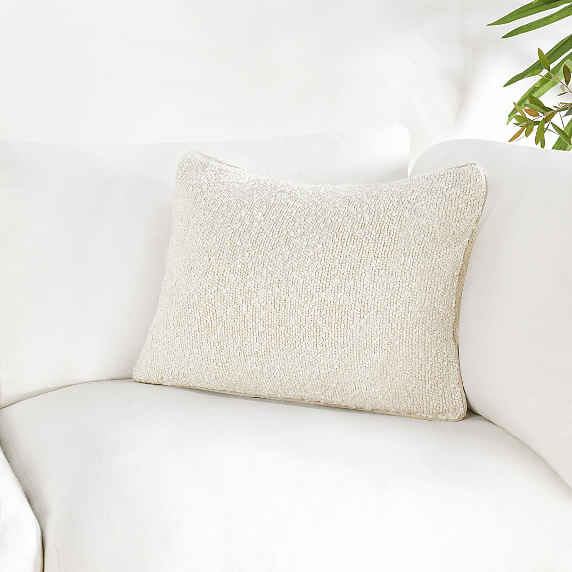 Spencet Ivory Lumbar Pillow - Image 2
