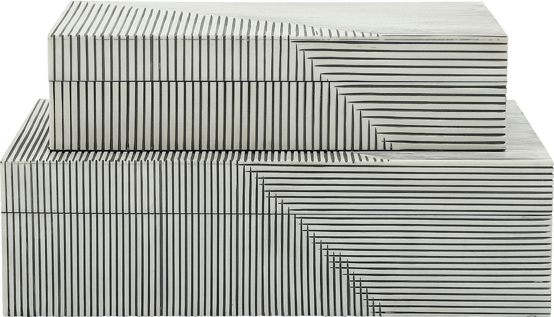 Spenseth White Decorative Box, Set of 2 - Image 1