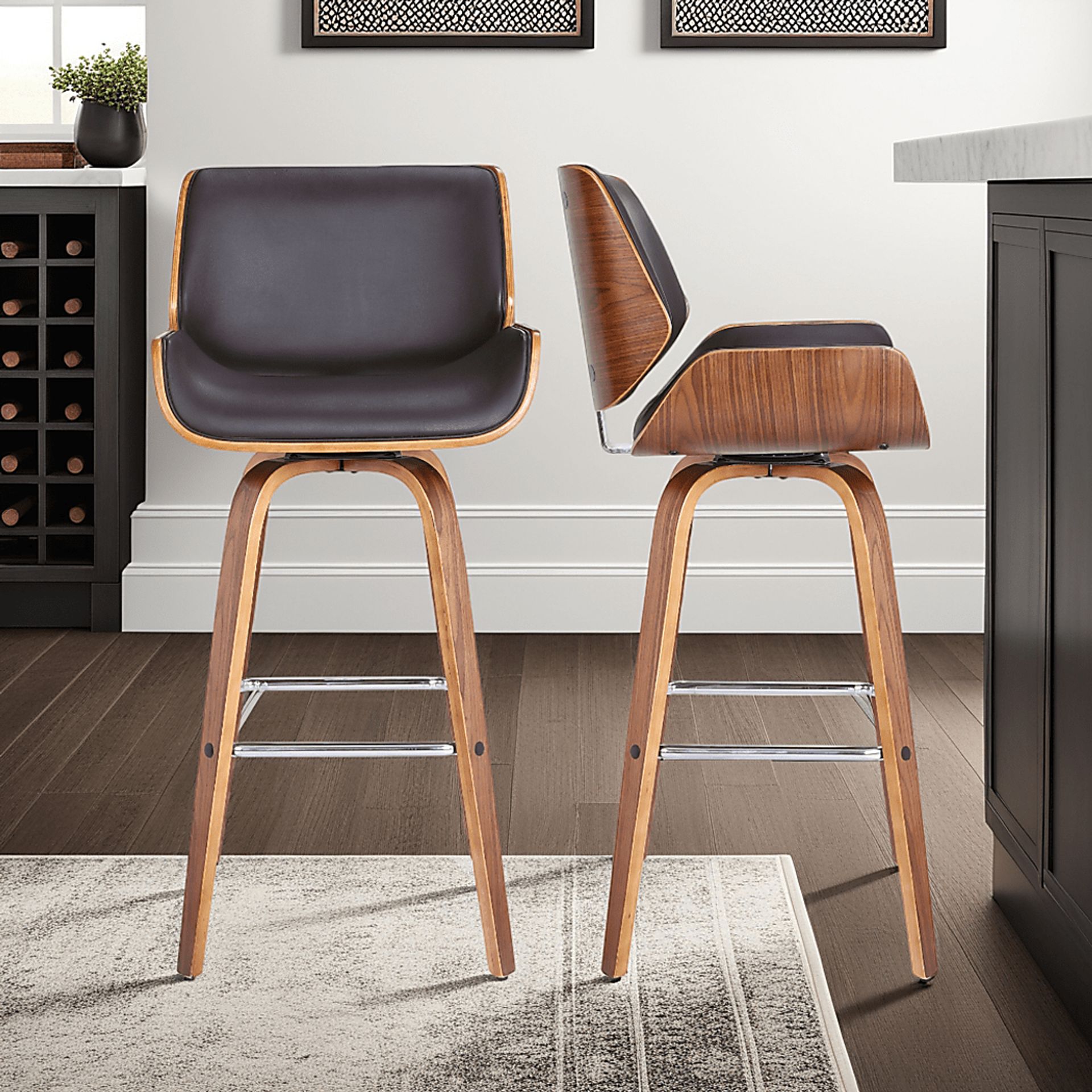 Spicuritye Brown Barstool - Image 2