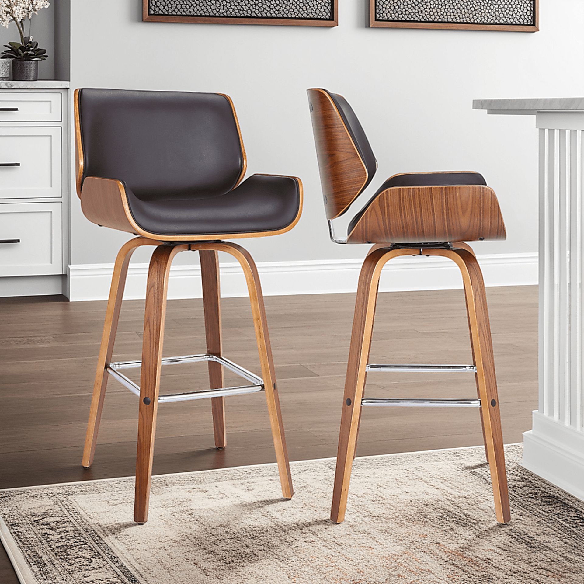 Spicuritye Brown Counter Height Stool - Image 2