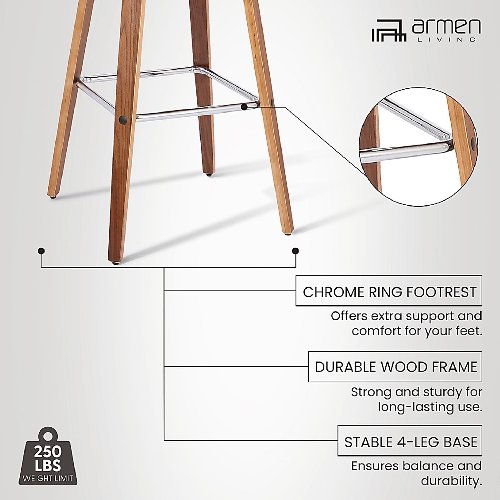 Spicuritye Brown Counter Height Stool - Image 4