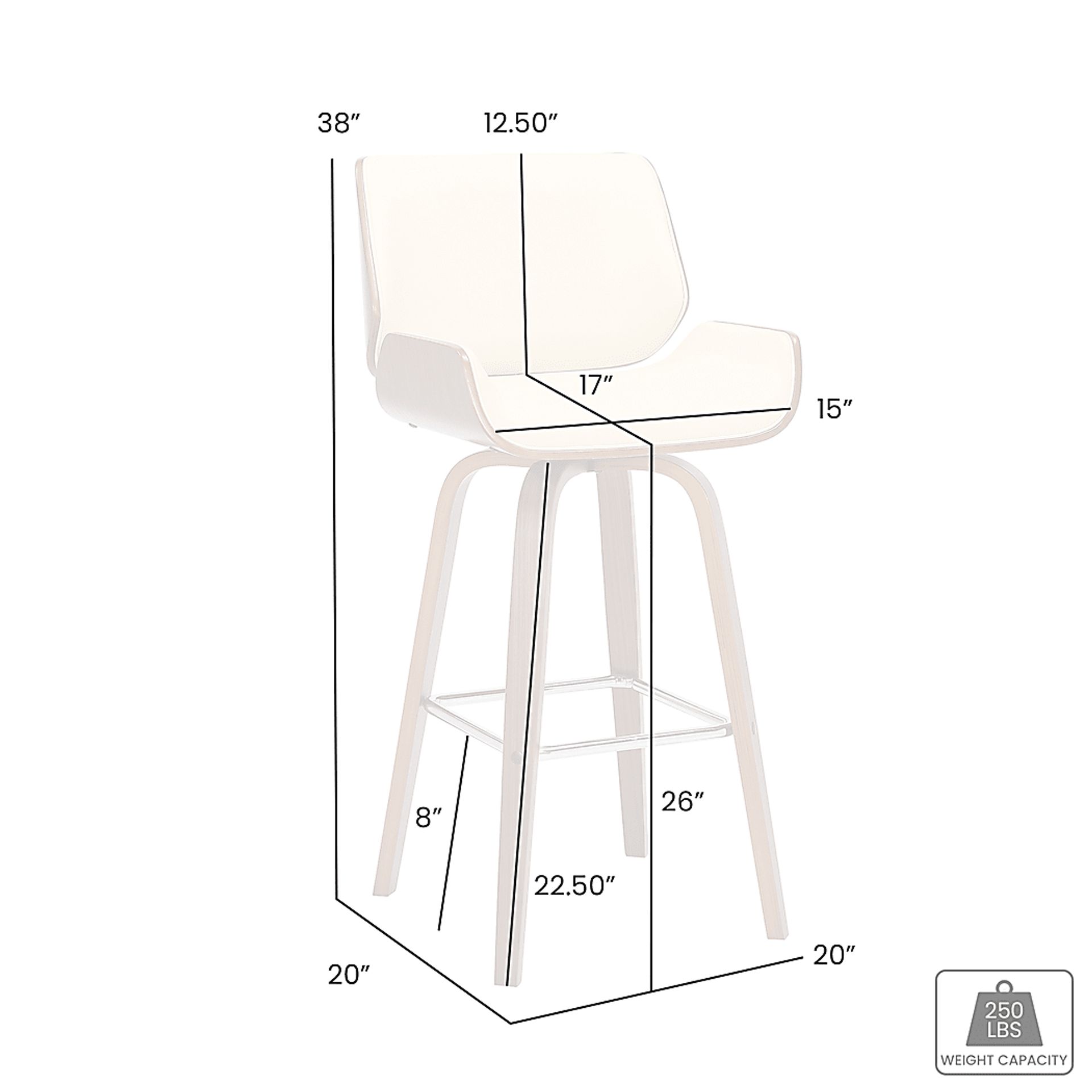 Spicuritye Brown Counter Height Stool - Image 5